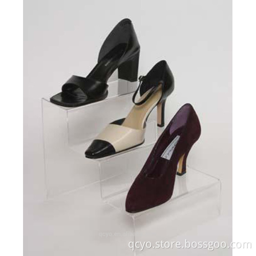 clear acrylic shoe racks retail QCY636